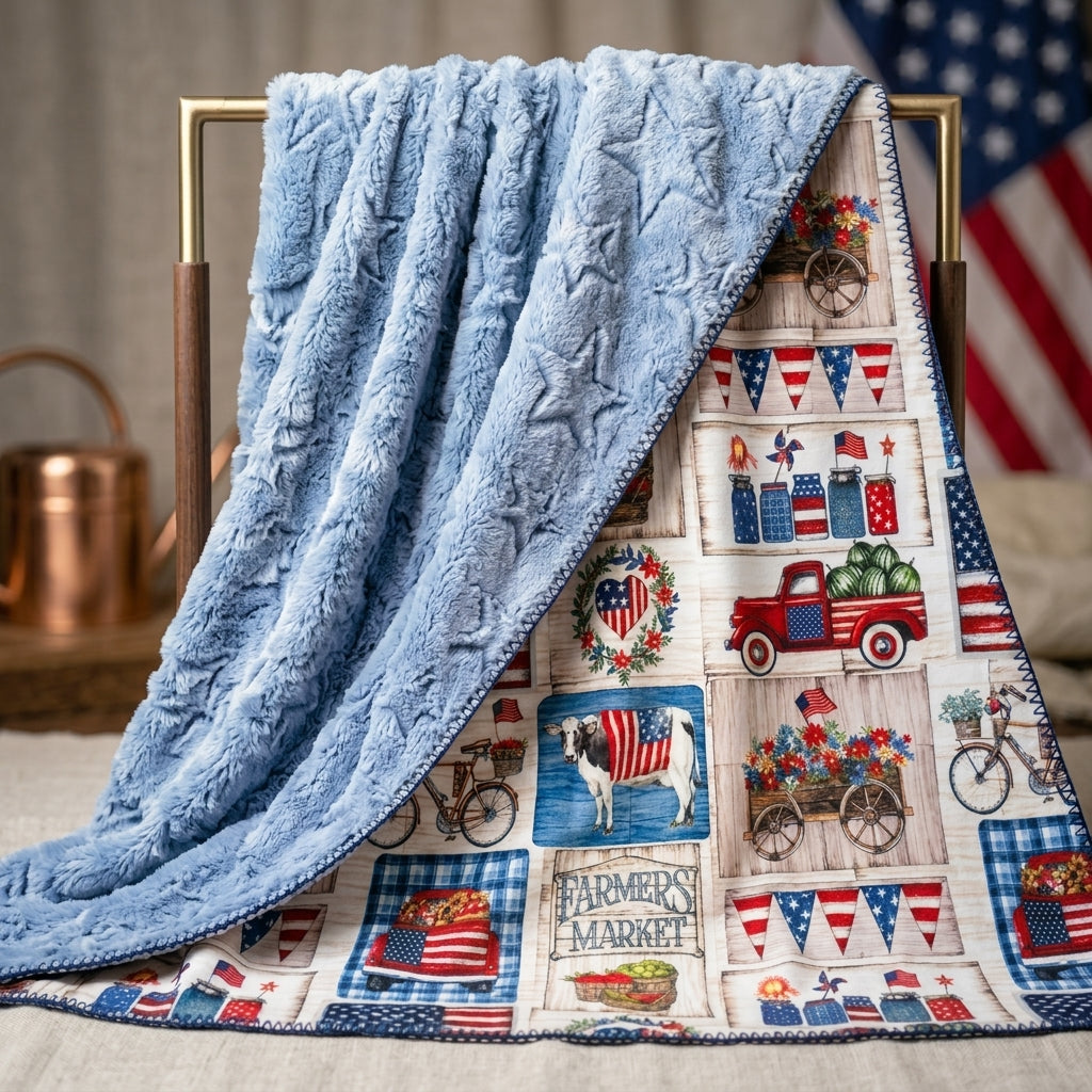 Americana Minky Blanket