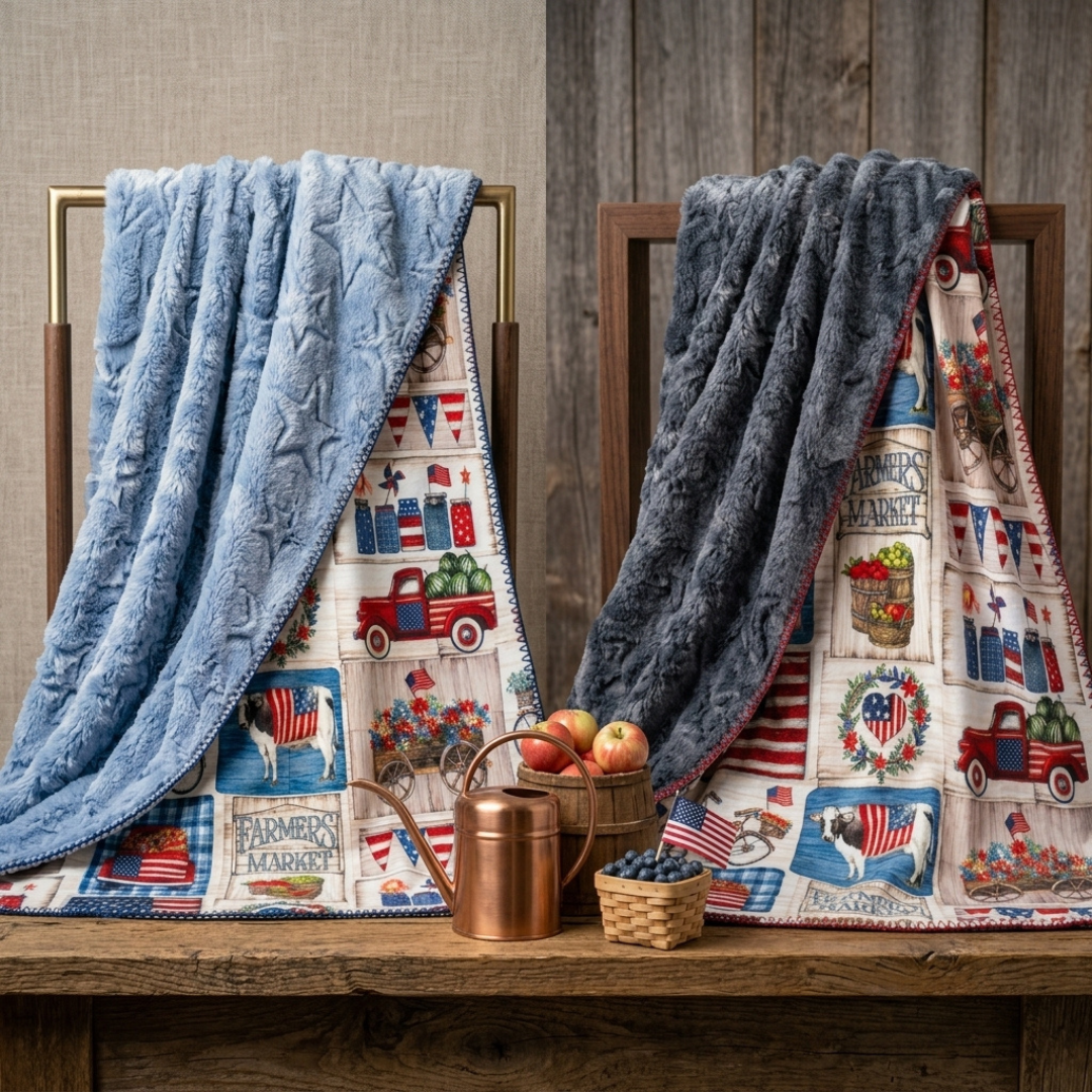 Americana Minky Blanket