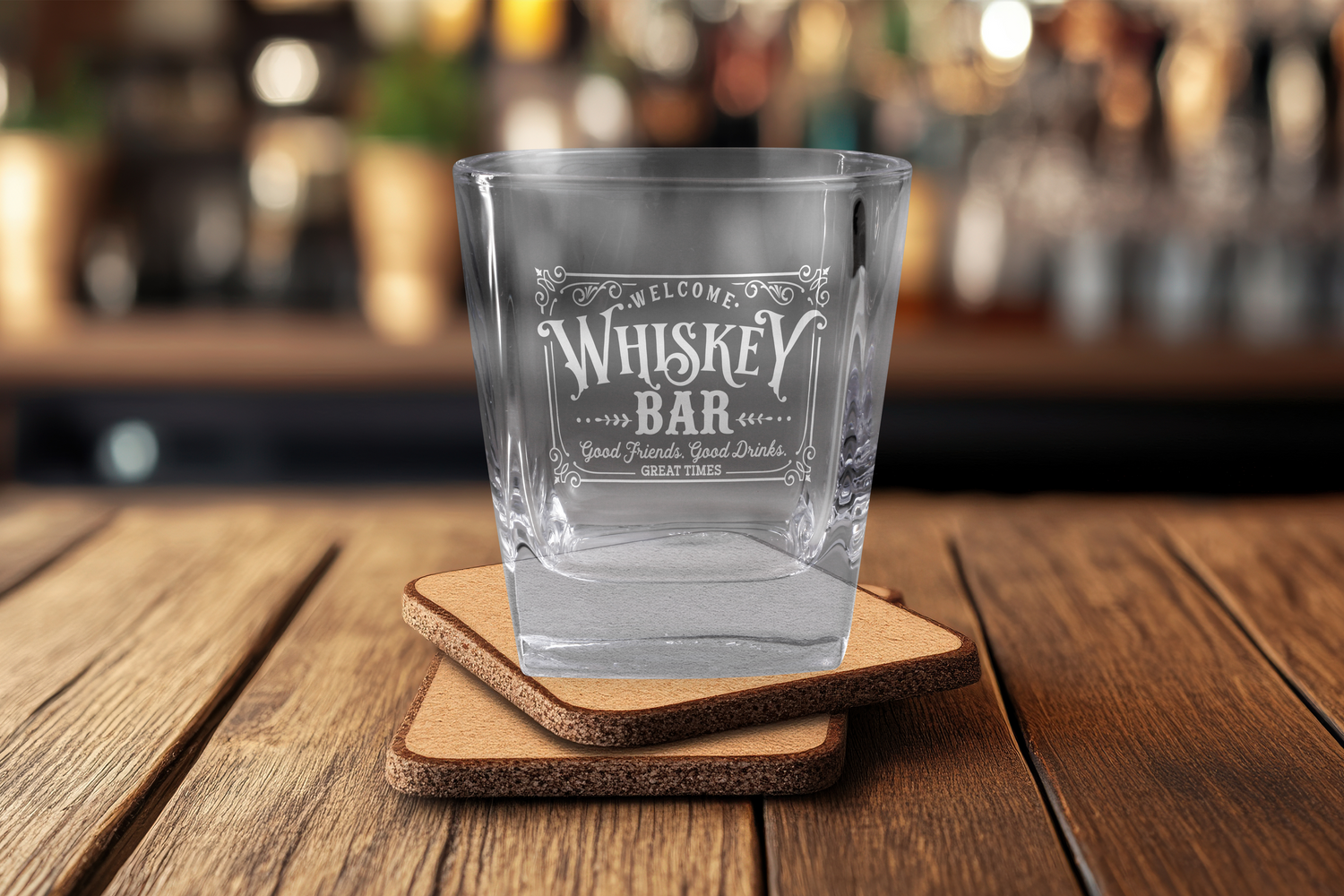 Whiskey Bar 9oz Lowball Glass Set
